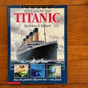 Vintage 1988 Scholastic A Time Guess Book Exploring the Titanic paperback book